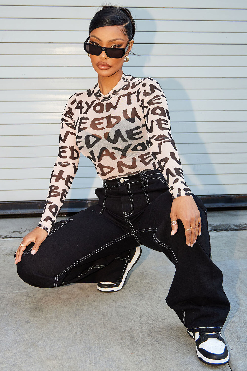 

Топ Fashion Nova T1194MNLF, серо-коричневый
