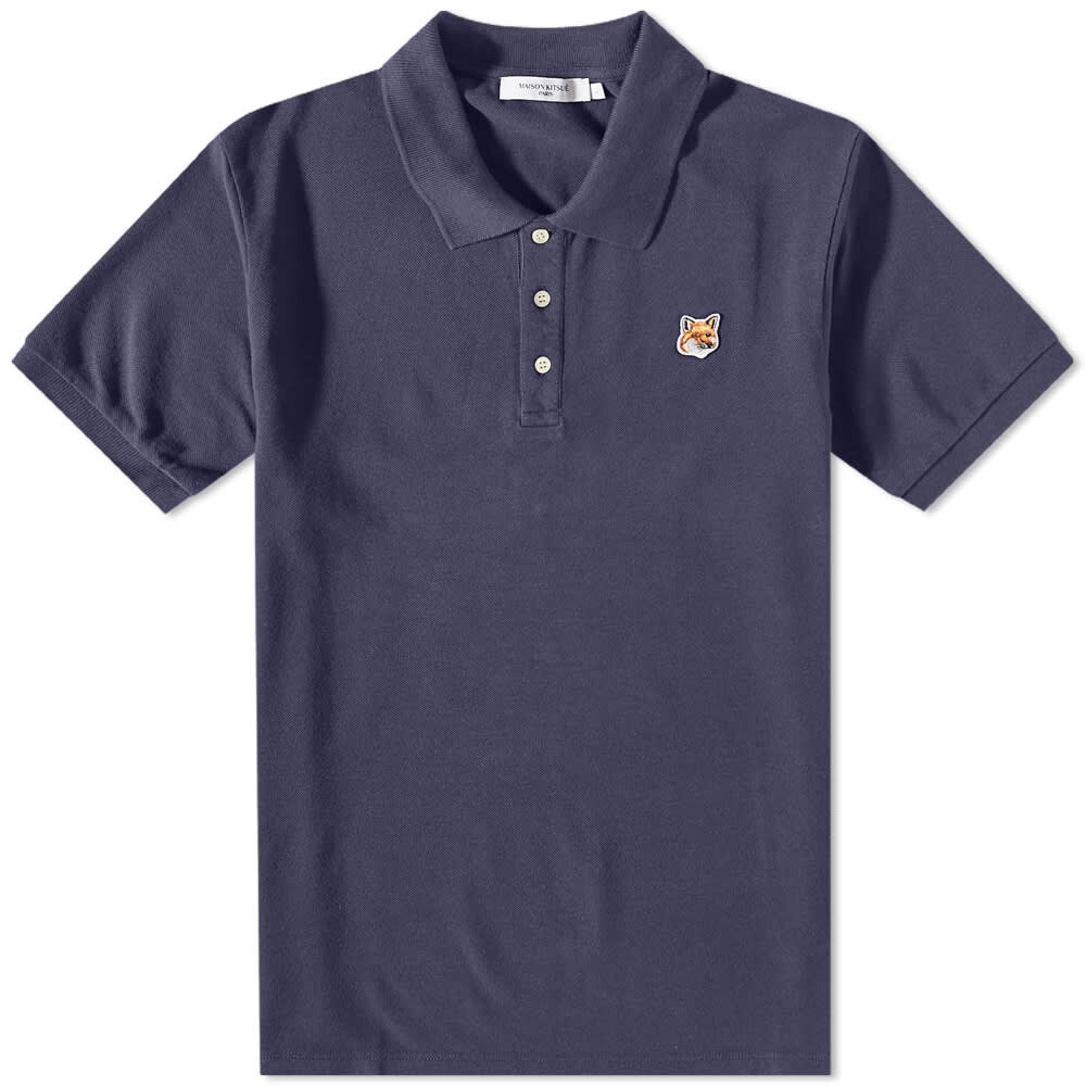 

Футболка Maison Kitsuné Fox Head Patch Classic Polo, Серый