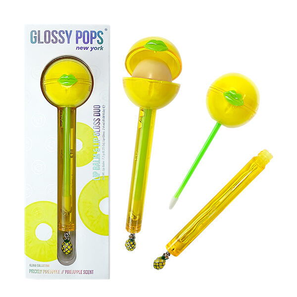Glossy Pops Aloha Tropical Бальзам для губ и блеск для губ Prickly Pineapple, 1 шт.
