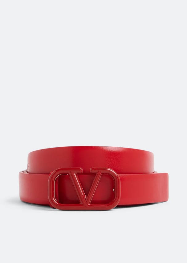 Ремень VALENTINO GARAVANI VLogo Signature belt, красный