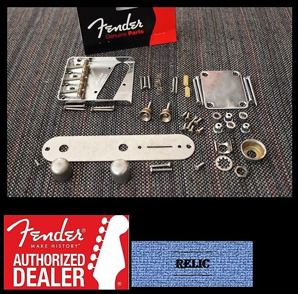 

FENDER Telecaster Aged Relic Chrome Body КОМПЛЕКТ ОБОРУДОВАНИЯ USA Tele с резьбовыми седлами