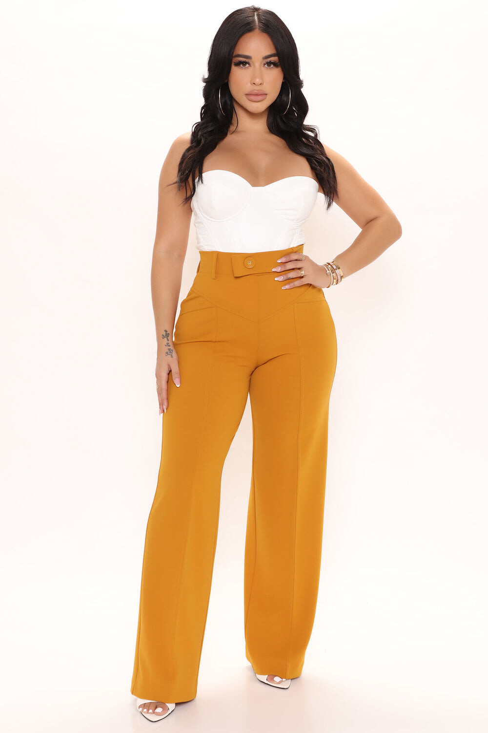 

Брюки Fashion Nova V24469, желтый