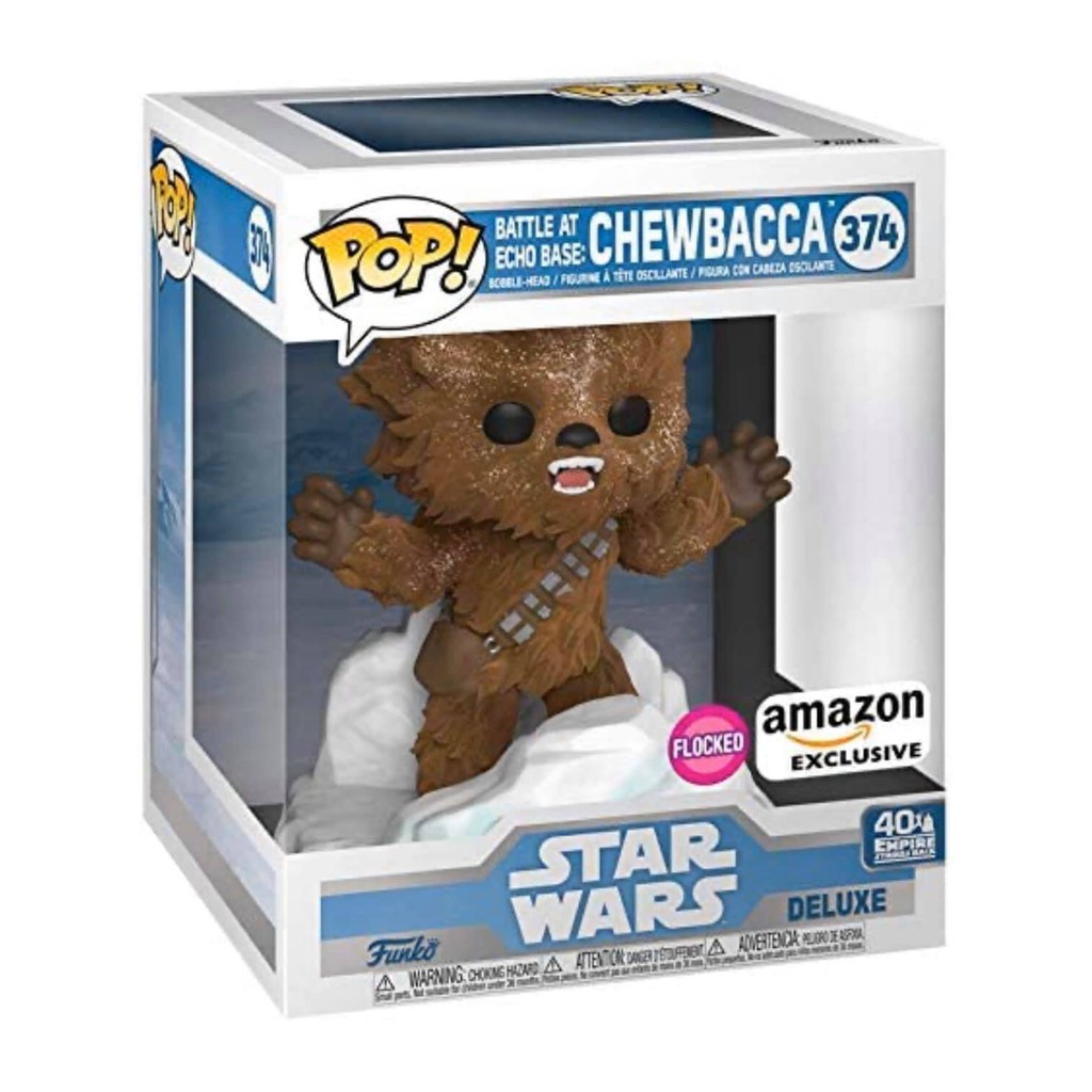 Фигурка Funko POP! Deluxe Star Wars: Battle at Echo Base Series Chewbacca (Flocked)