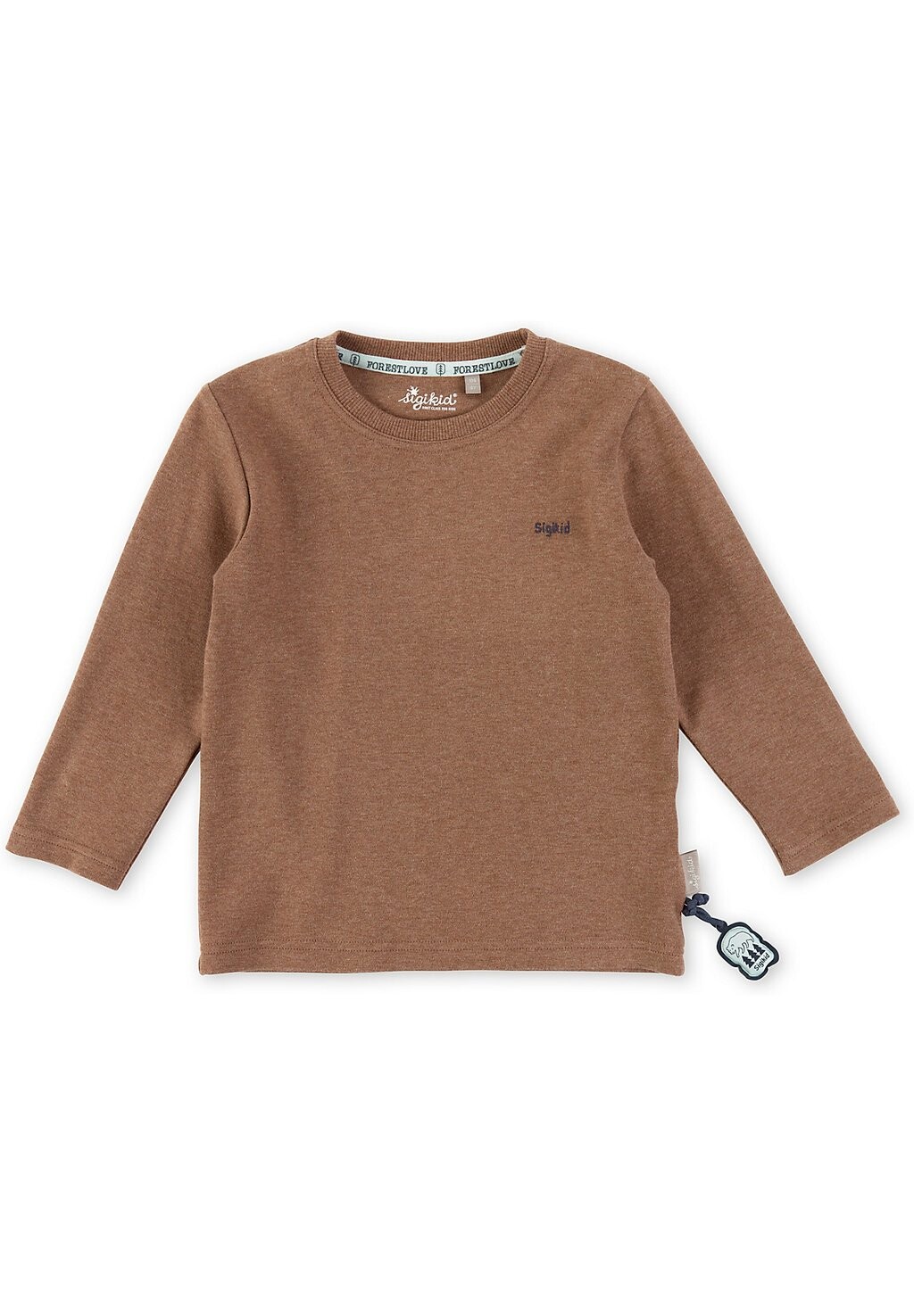 

Рубашка с длинным рукавом LANGARMSHIRT FOREST LOVE FÜR JUNGENWALDTIERE sigikid, цвет braun