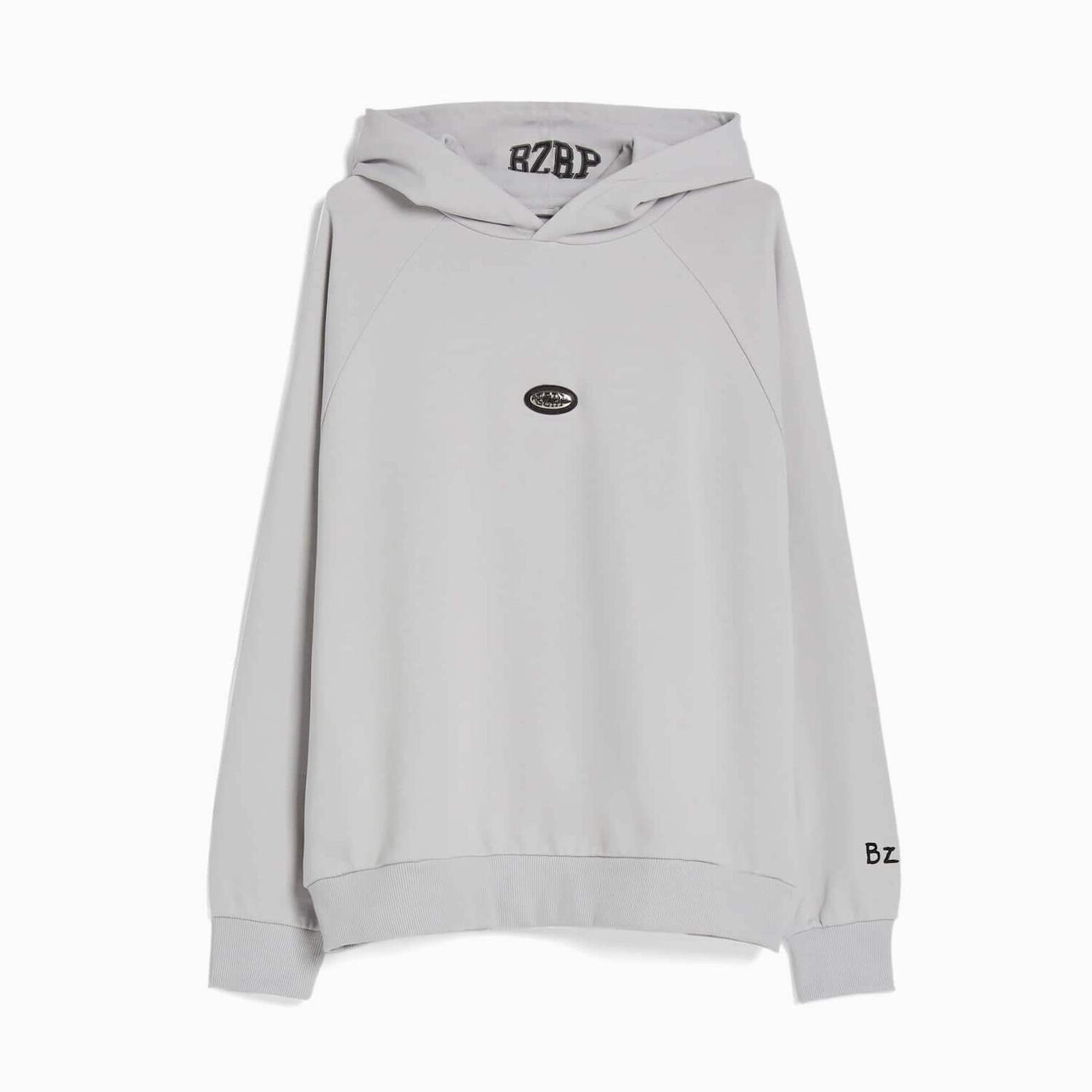 

Худи Bershka Bizarrap With Detail, серый