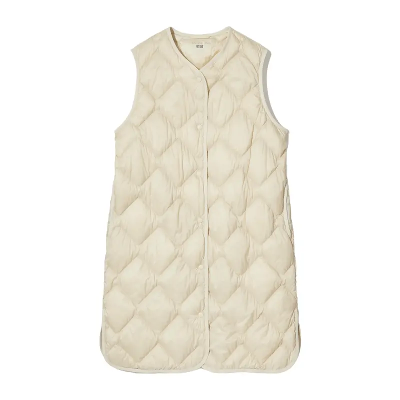 

Удлиненный жилет на пуху Uniqlo Ultra light down, белый