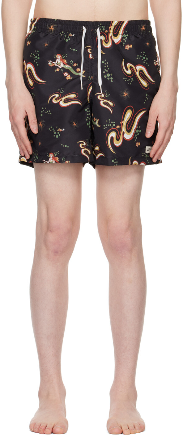 

Черные плавательные шорты с кулиской Bather