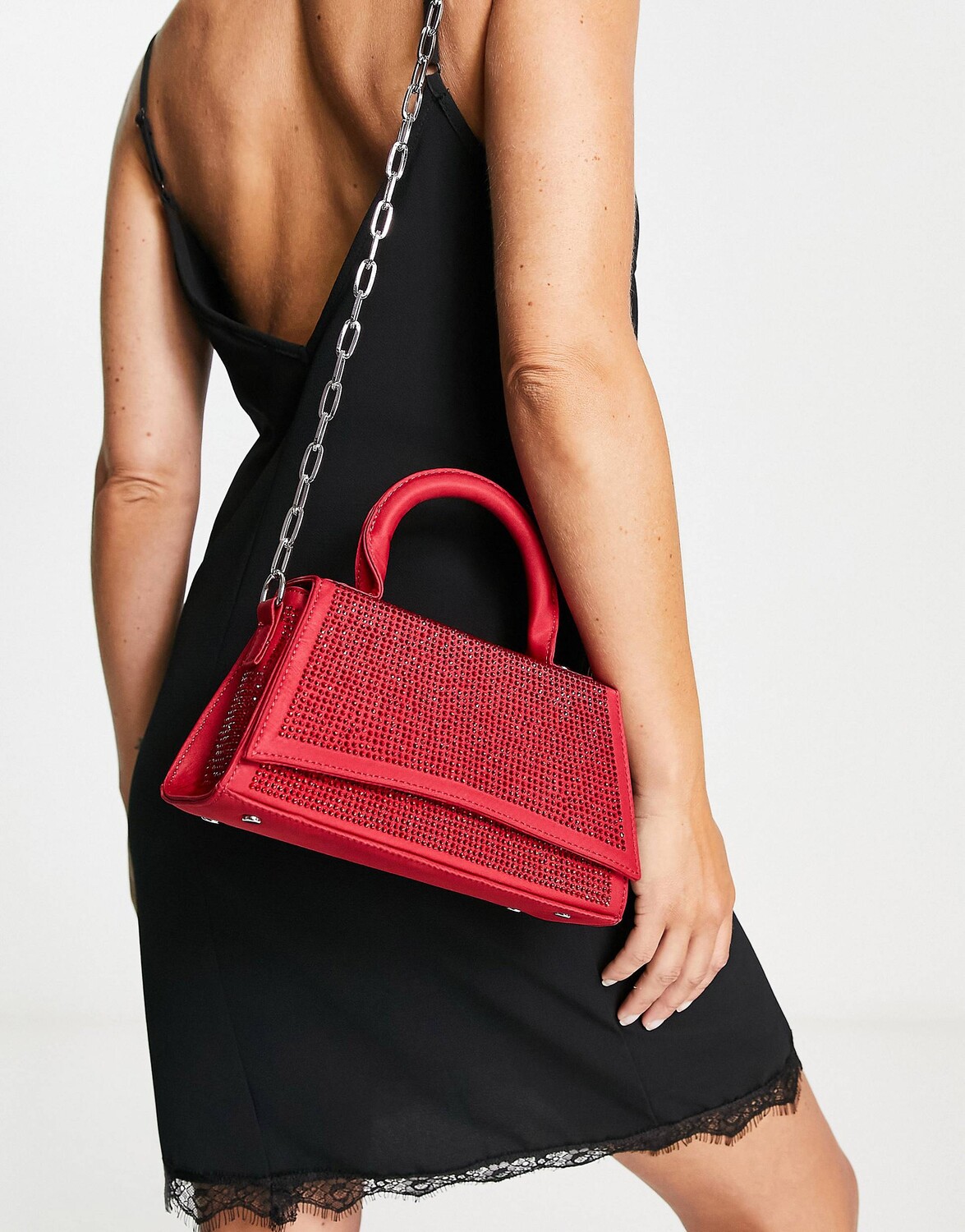 

Красная структурированная сумка Topshop camille, Красный
