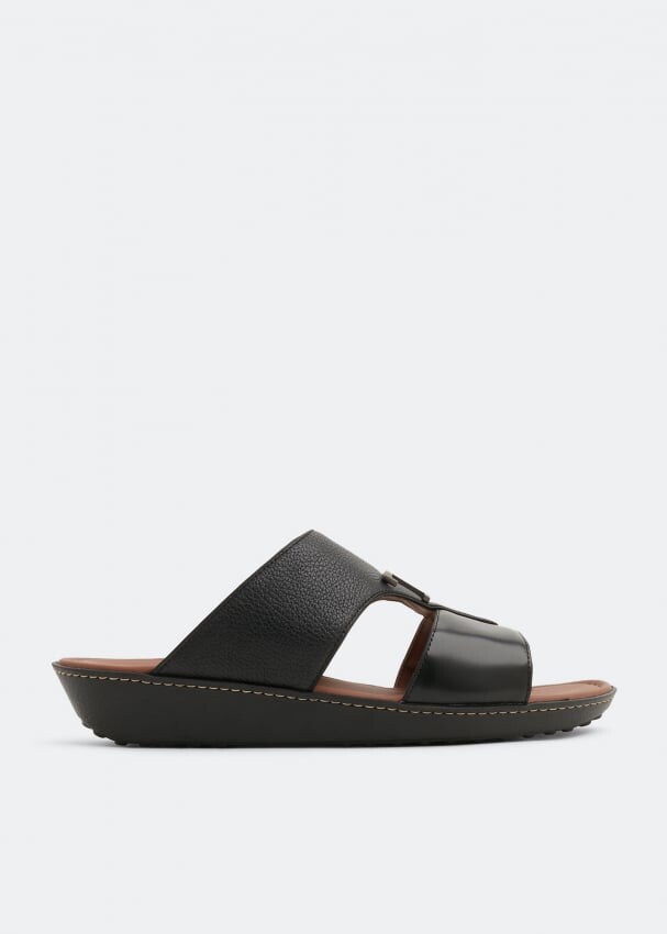 

Сандалии TOD'S T leather sandals, черный