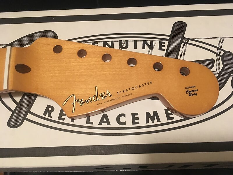 

ОРИГИНАЛЬНЫЙ FENDER Classic Series 50S STYLE STRATOCASTER SOFT V MAPLE GUITAR NECK STRAT 7.25 stratocaster neck