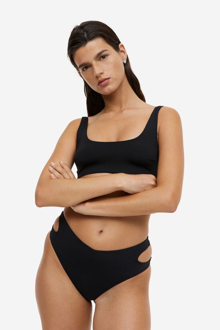 

Бразильские плавки бикини H&M, черный