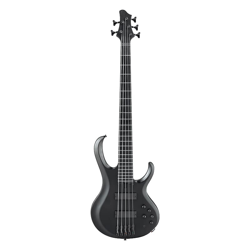 

Ibanez BTB625EX Iron Label 5-струнная электрическая бас-гитара в черном плоском цвете