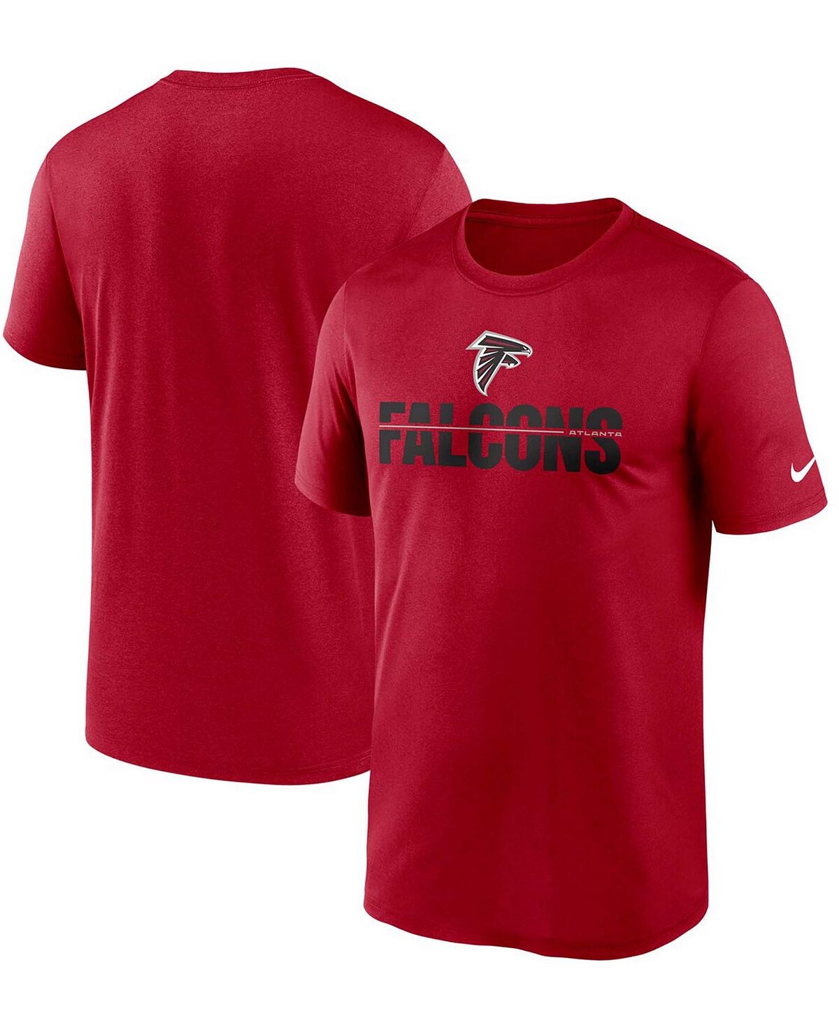 

Мужская футболка big and tall red atlanta falcons legend microtype performance Nike, красный