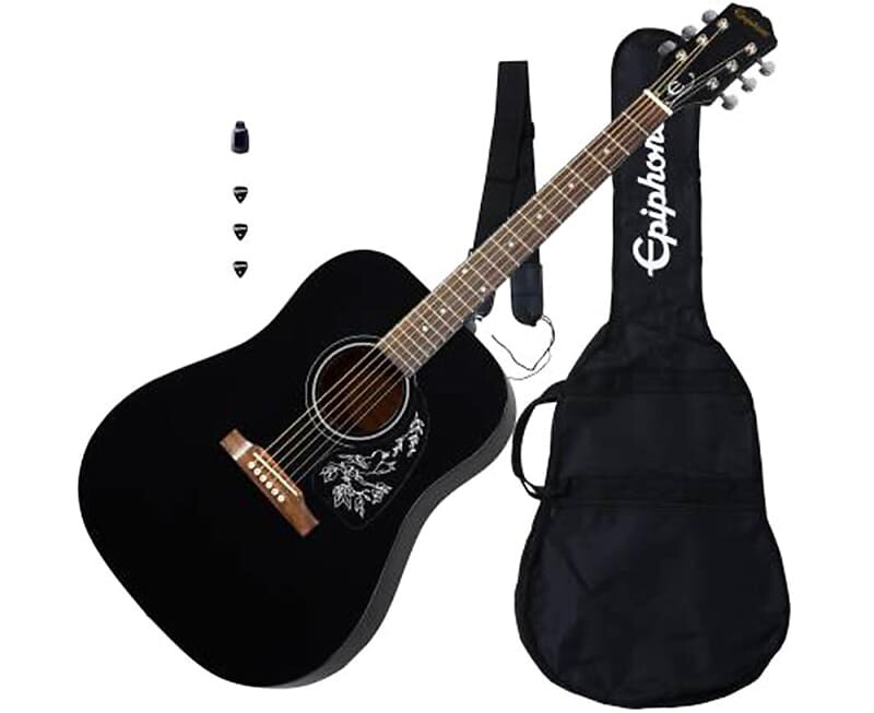 

Стартовый набор для акустической гитары Epiphone Starling в цвете Ebony Epiphone Starling Guitar Starter Pack in