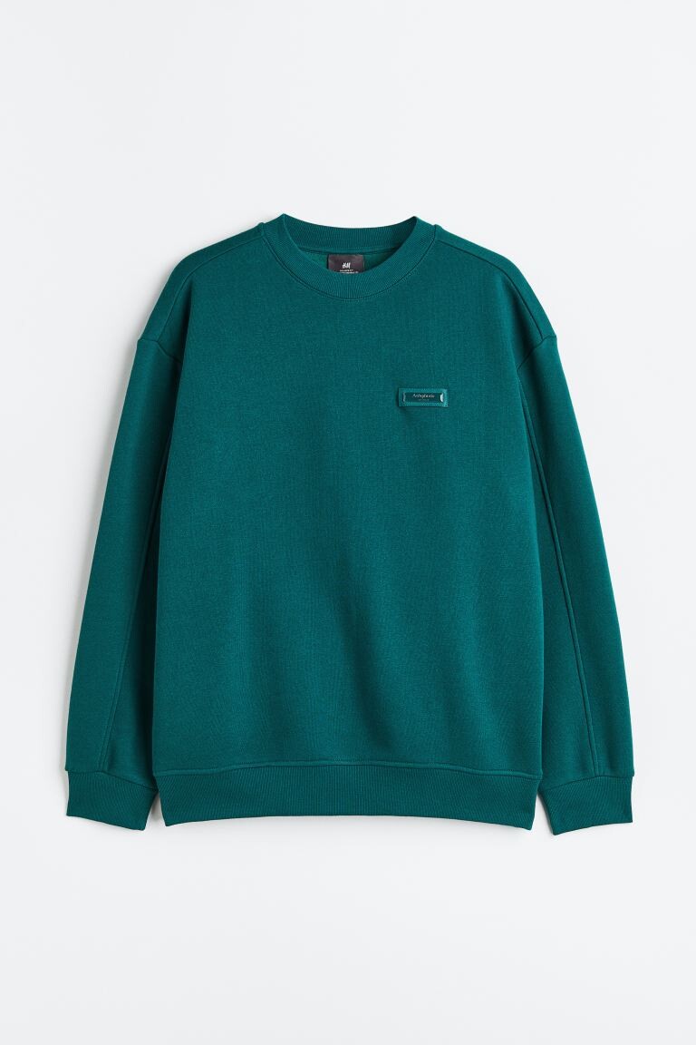 

Толстовка свободного кроя H&M, темно-бирюзовый