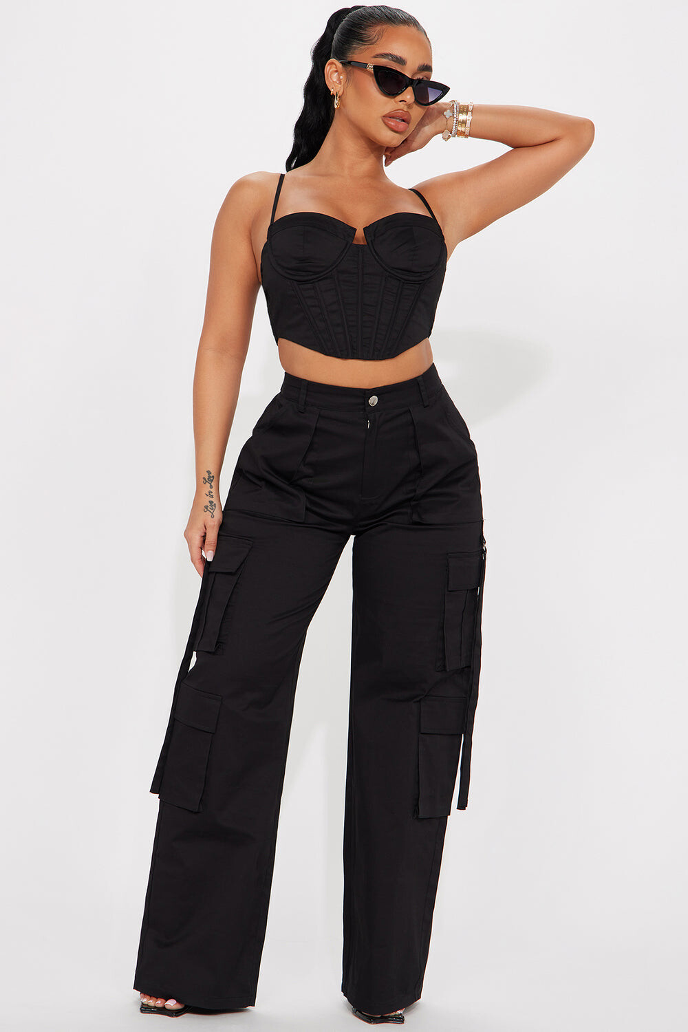 

Брюки карго Fashion Nova HGC8008, черный