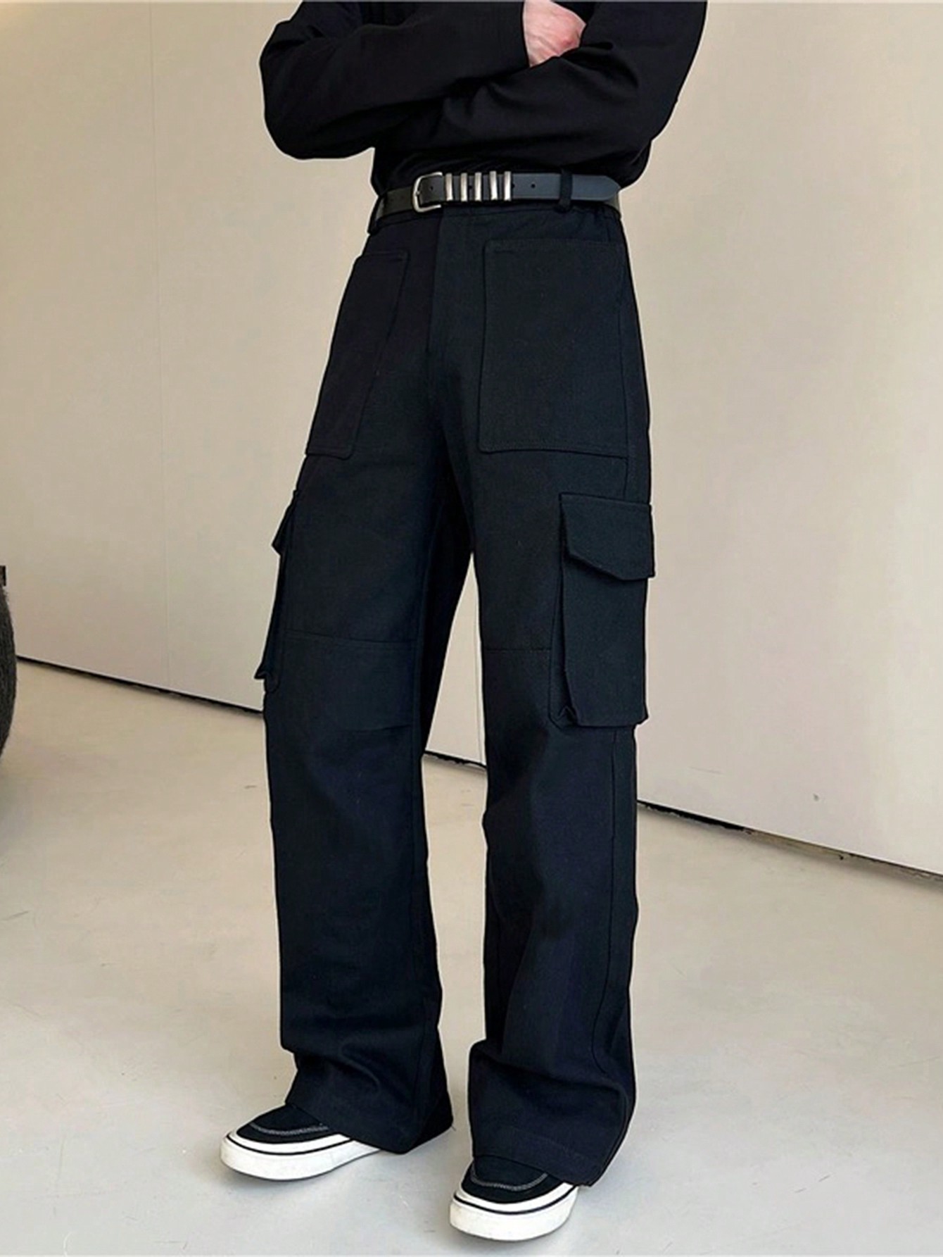 Мужские однотонные брюки-карго Manfinity EMRG, черный