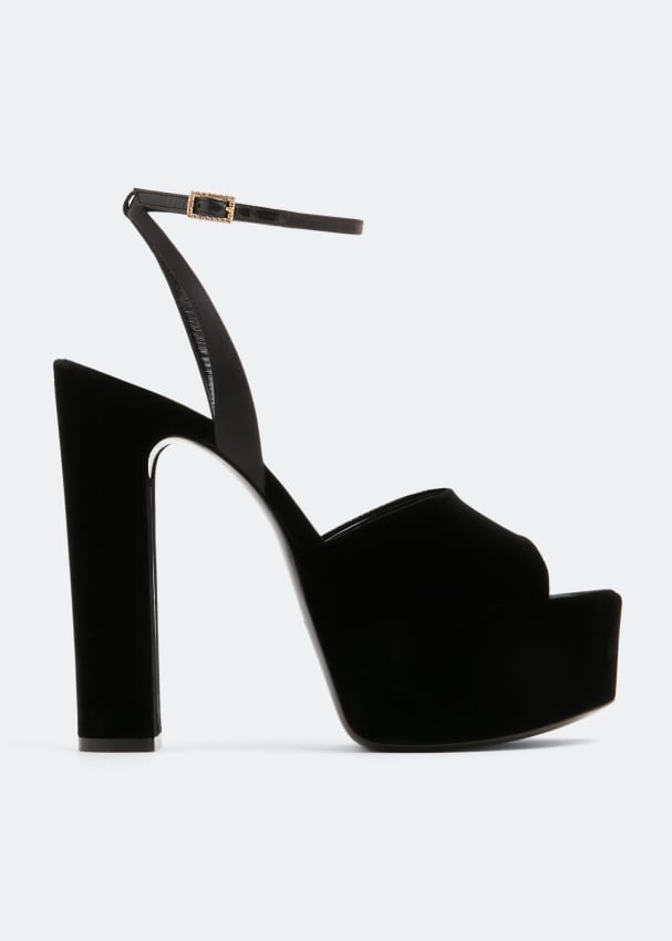 Сандалии SAINT LAURENT Jodie platform sandals, черный джоди р смит этикет для современных мужчин