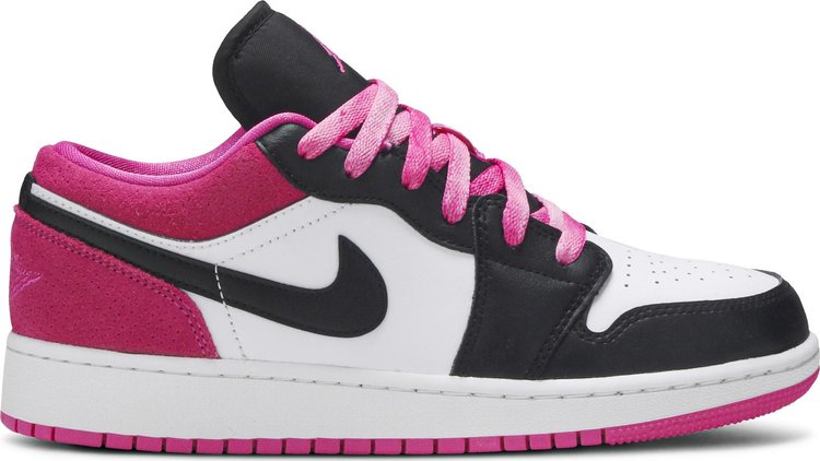 Air Jordan 1 Low SE GS Black Active Fuchsia