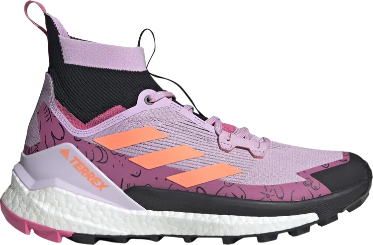 

Ботинки Adidas Terrex Free Hiker 2 'Breast Cancer Awareness', фиолетовый