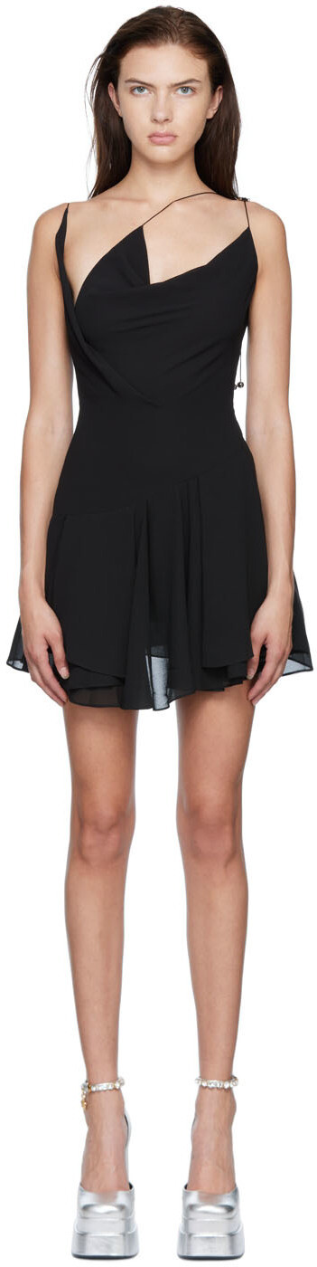 

SSENSE Эксклюзивное черное мини-платье Alzir 16Arlington