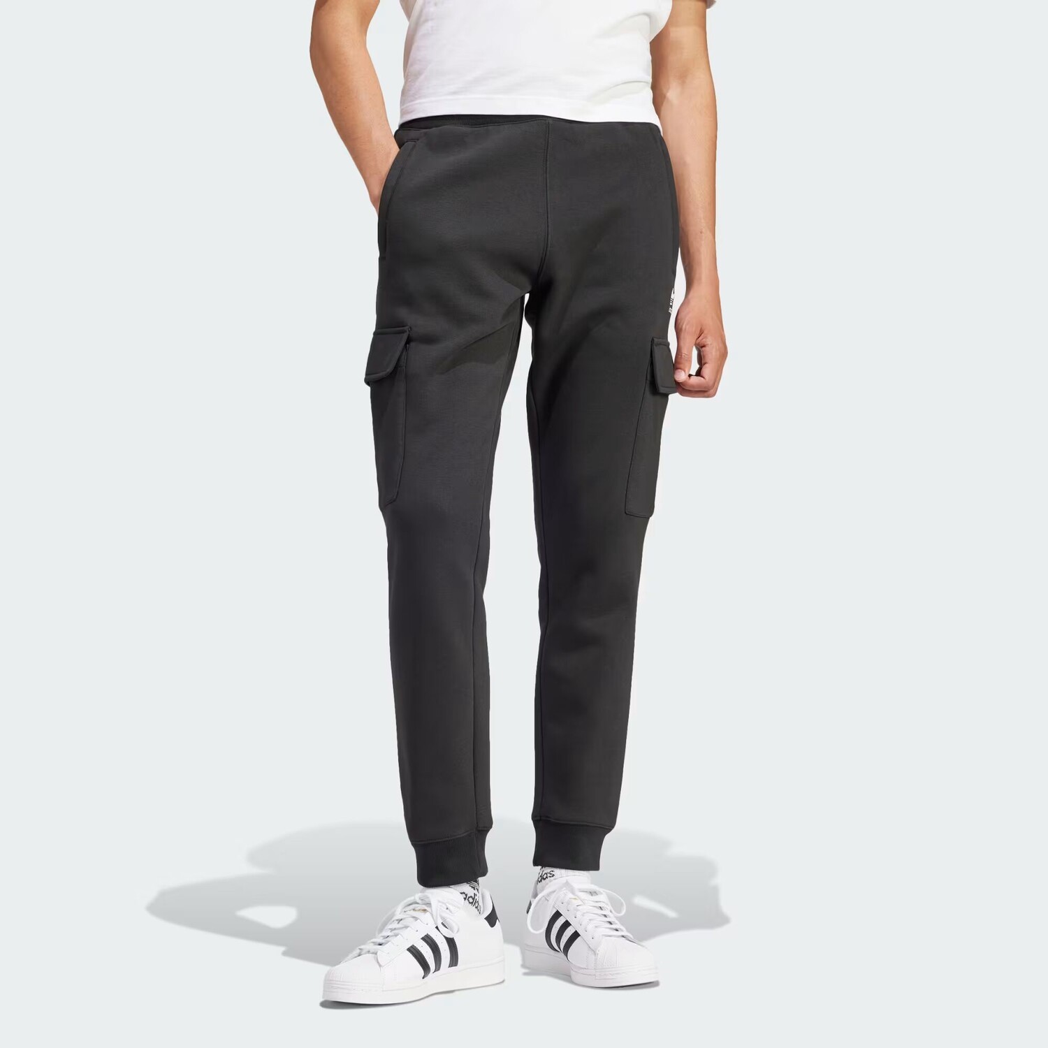 

Брюки-карго Trefoil Essentials Adidas, цвет Black