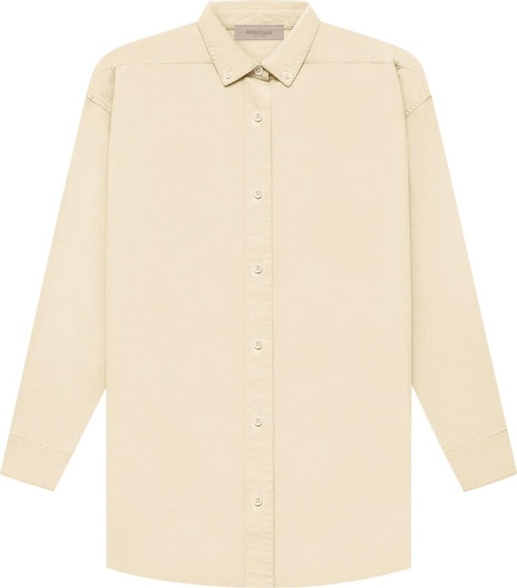 

Лонгслив Fear of God Essentials Long-Sleeve Oxford 'Egg Shell', кремовый, Бежевый