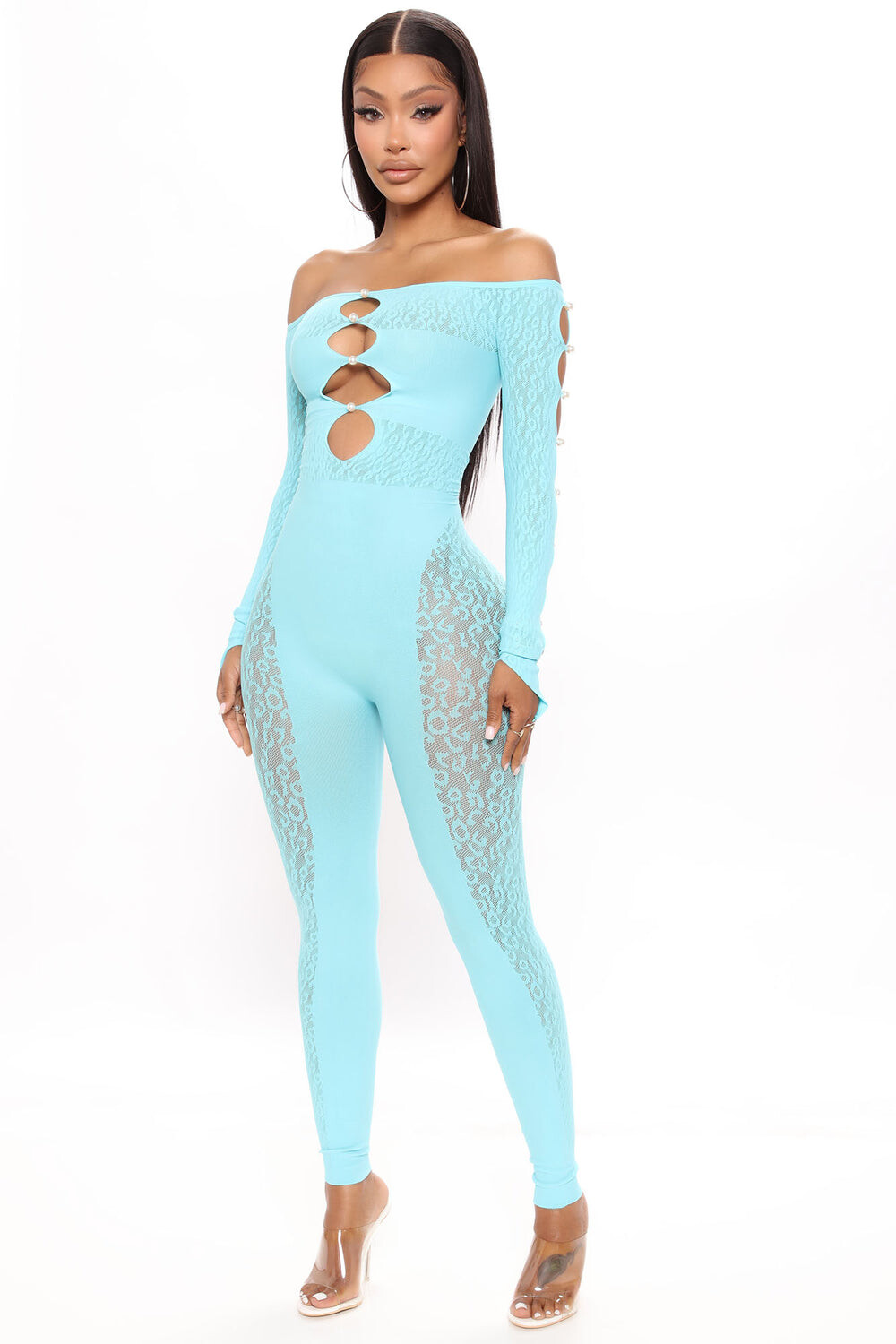 

Комбинезон Fashion Nova SK0593FN, аква