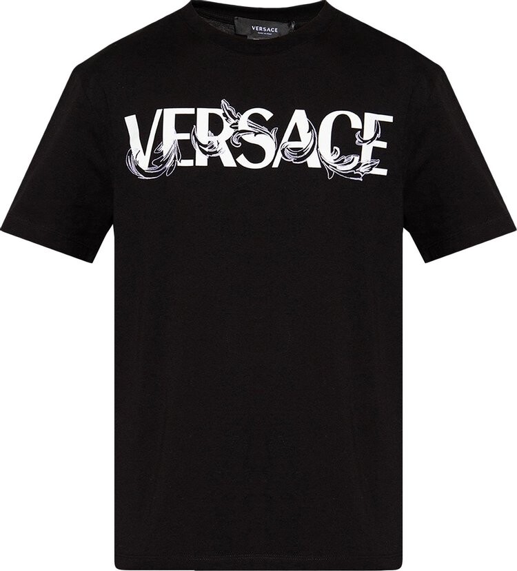 

Футболка Versace Logo T-Shirt 'Black', черный