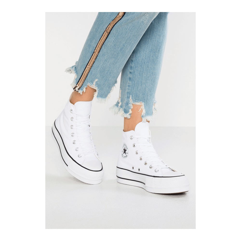 Converse chuck taylor sales all star lift blancas