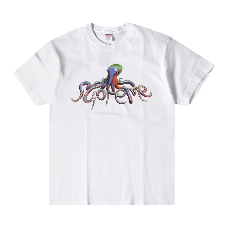 Футболка Supreme Tentacles Tee 'White', белый футболка supreme tentacles t shirt brick красный