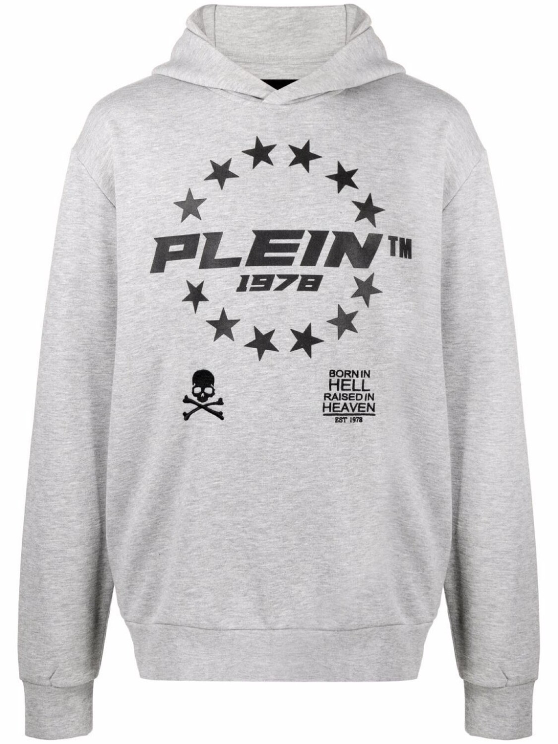 

Philipp Plein худи с логотипом, серый