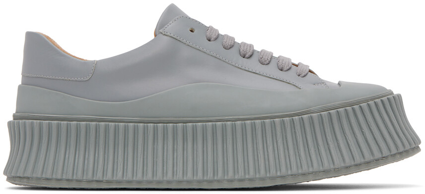 

Синие кроссовки на платформе Jil Sander