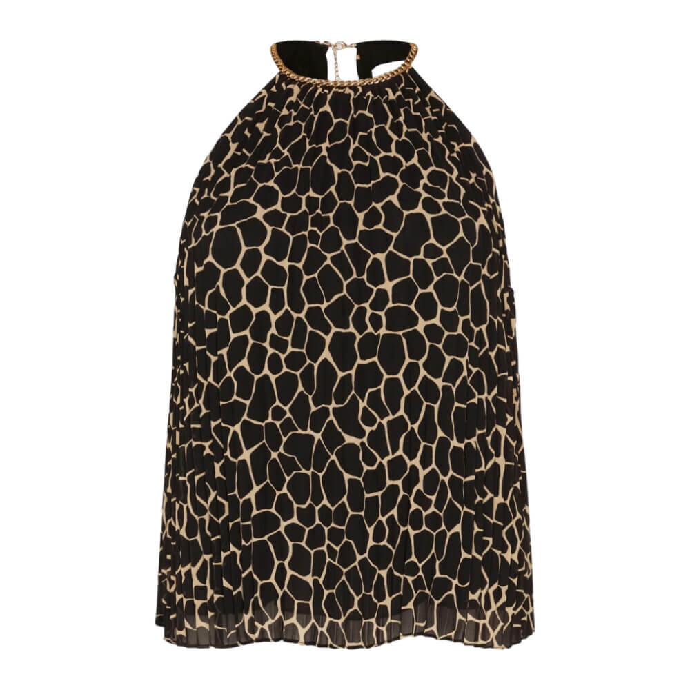 

Блузка Michael Kors Giraffe Chain, коричневый