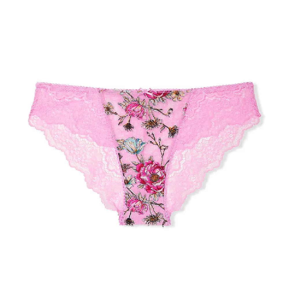 

Трусы Victorias Secret Dream Angels Floral Embroidery Cheekini, розовый