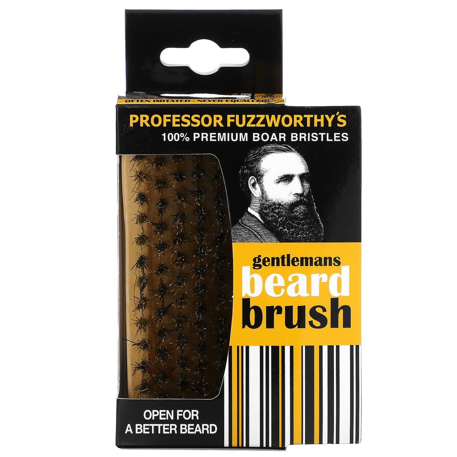 

Gentlemans Beard ush, 100% натуральная щетина кабана, 1 шт. Professor Fuzzworthy's