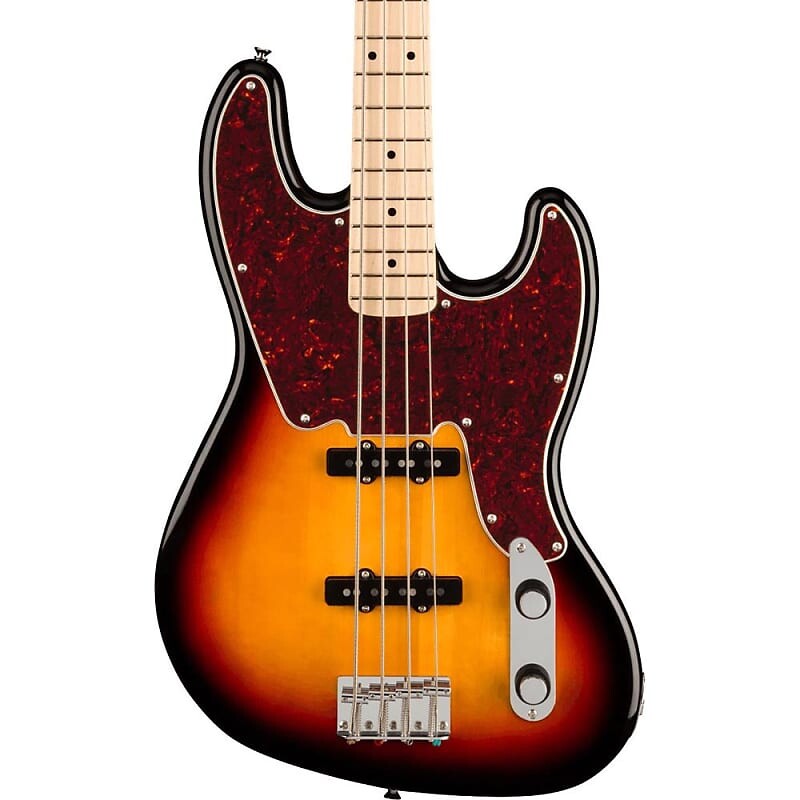 

Squier Paranormal Jazz Bass '54, клен, черепаховая накладка, 3 цвета Sunburst