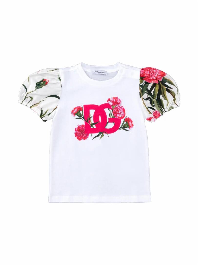 

Футболка с цветочным принтом Dolce&Gabbana