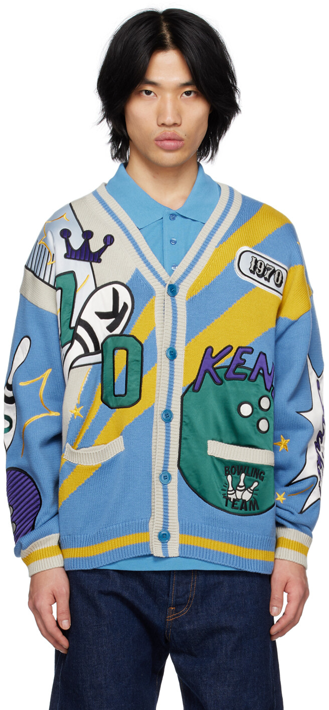 

Синий - Кардиган Kenzo Paris Bowling Animal