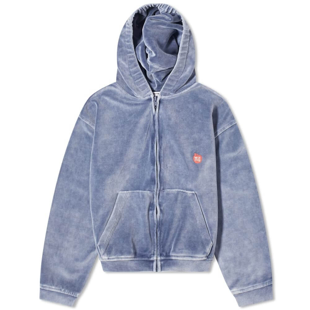 

Толстовка Alexander Wang Shrunken Zip Up, голубой, Синий, Толстовка Alexander Wang Shrunken Zip Up, голубой
