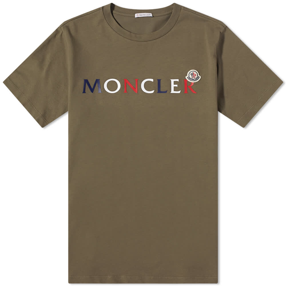 

Футболка Moncler Tricolore Text Logo Tee