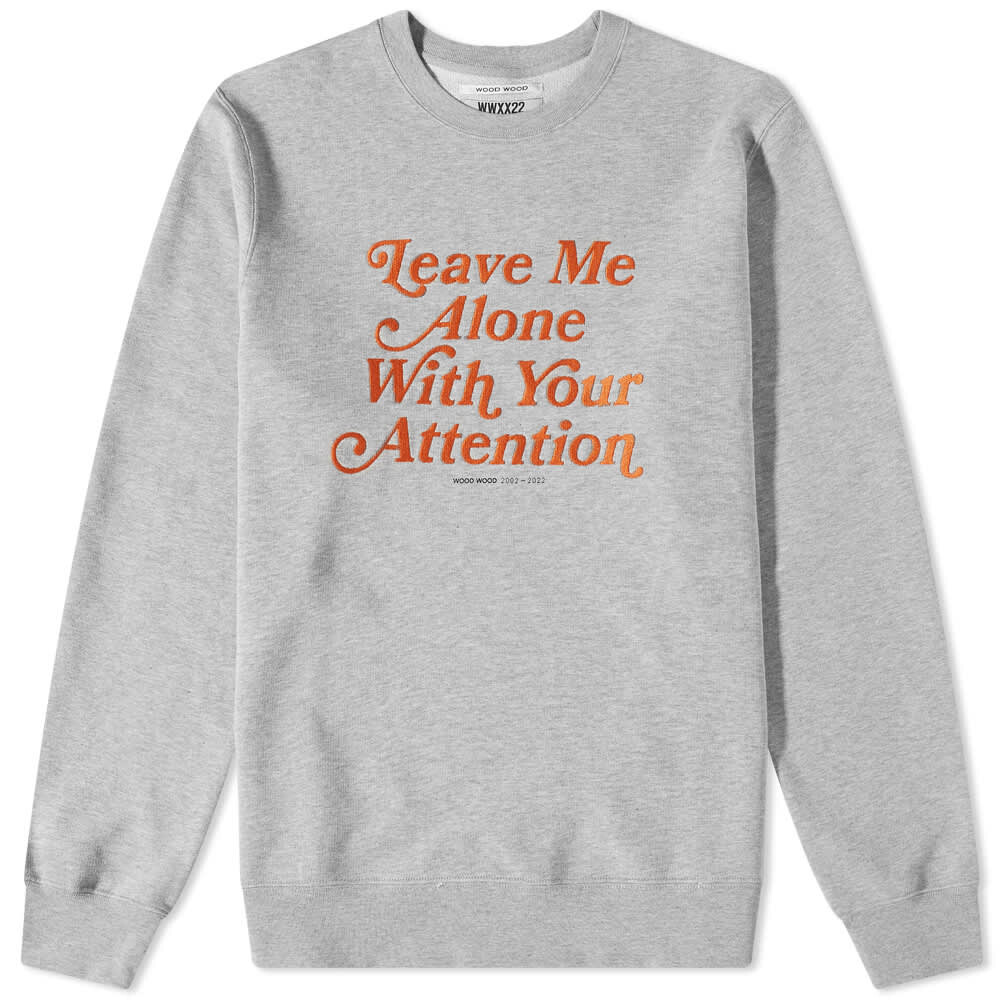 

Hugh Leave Me Alone Crew Sweat Wood Wood