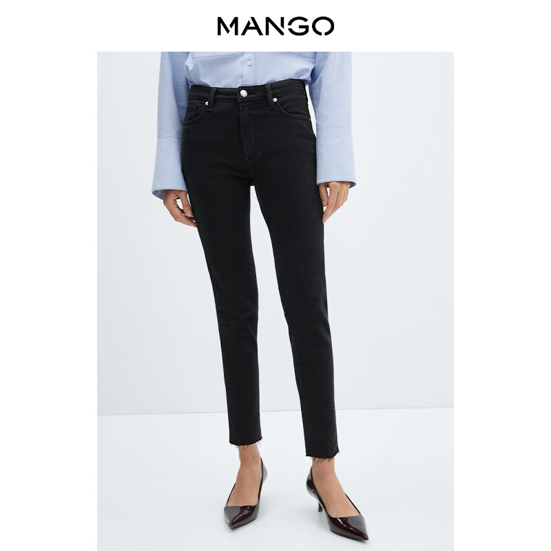 

Женские джинсы Mango укороченные, серый