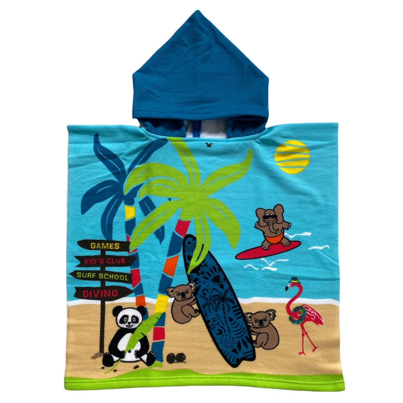 Детское пончо из микрофибры Colonia LE COMPTOIR DE LA PLAGE, красочный полотенце le comptoir de la plage sajuta 100x175 жаккардовое махровое красочный
