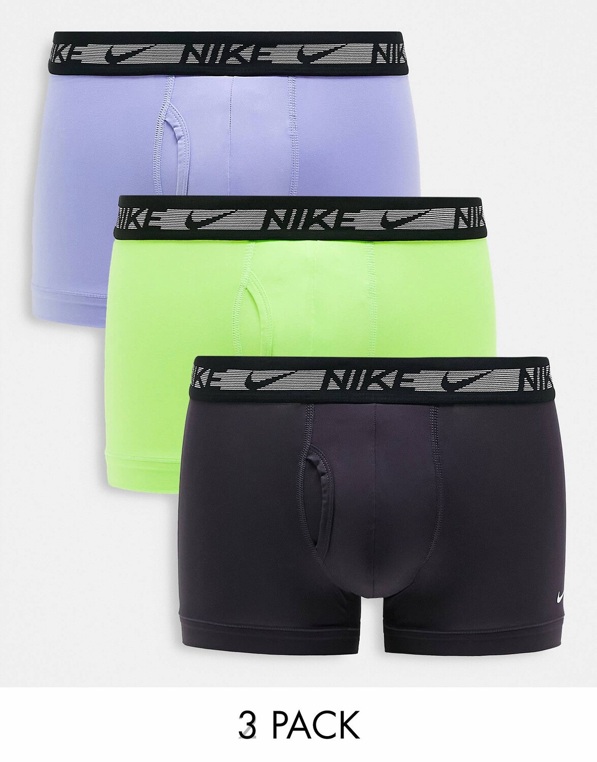 

Набор из 3 плавок Nike фиолетового/зеленого/черного цвета
