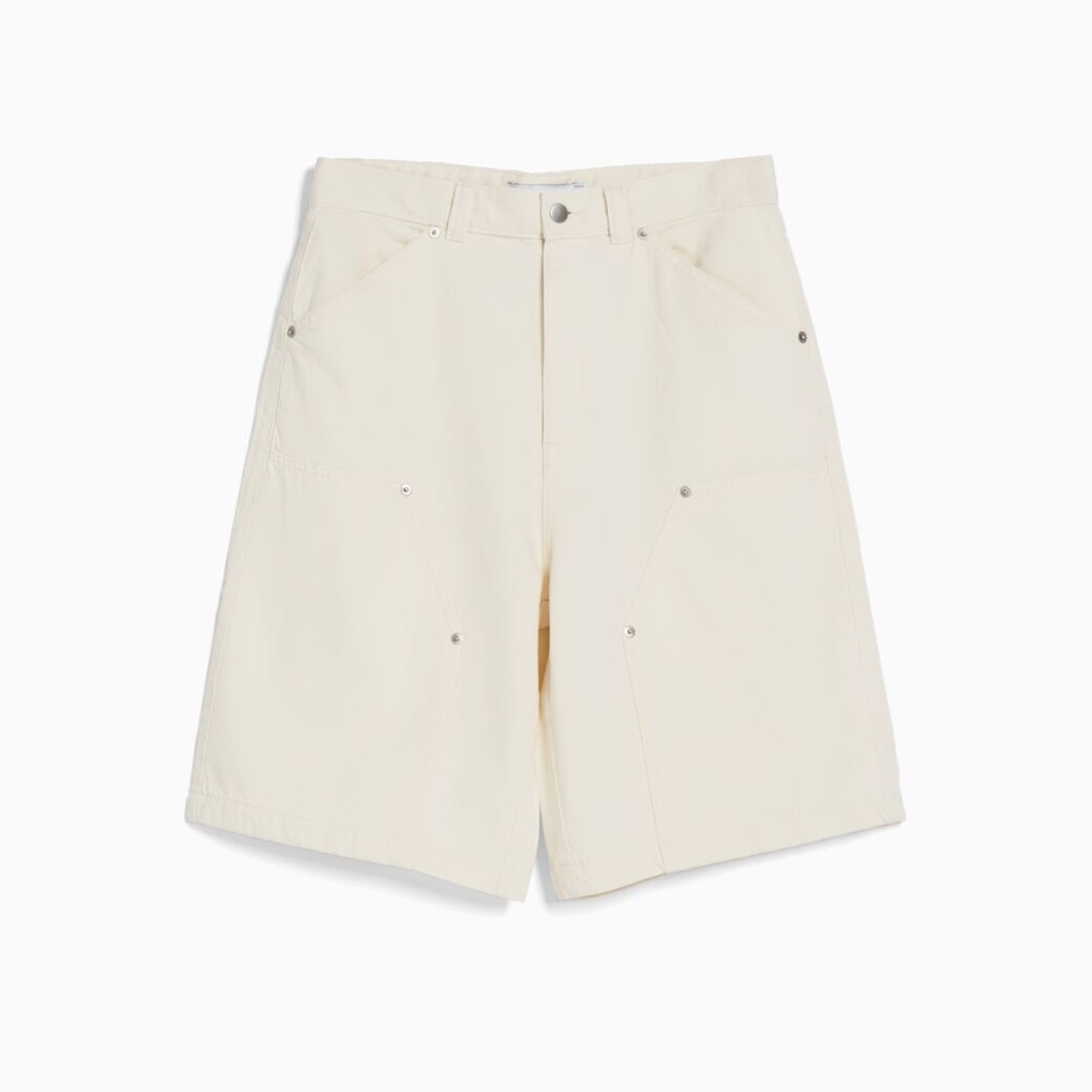 

Шорты Bershka Cotton Carpenter Bermuda, кремовый