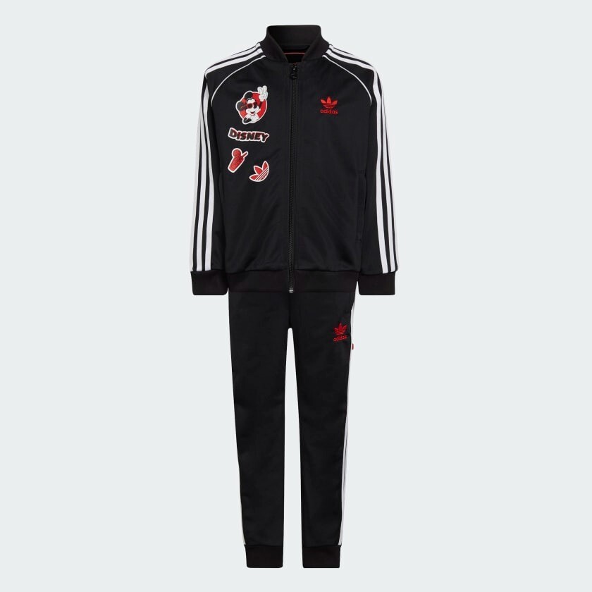 

Детский спортивный костюм Adidas Originals Disney Mickey And Friends SST, 2 предмета, черный