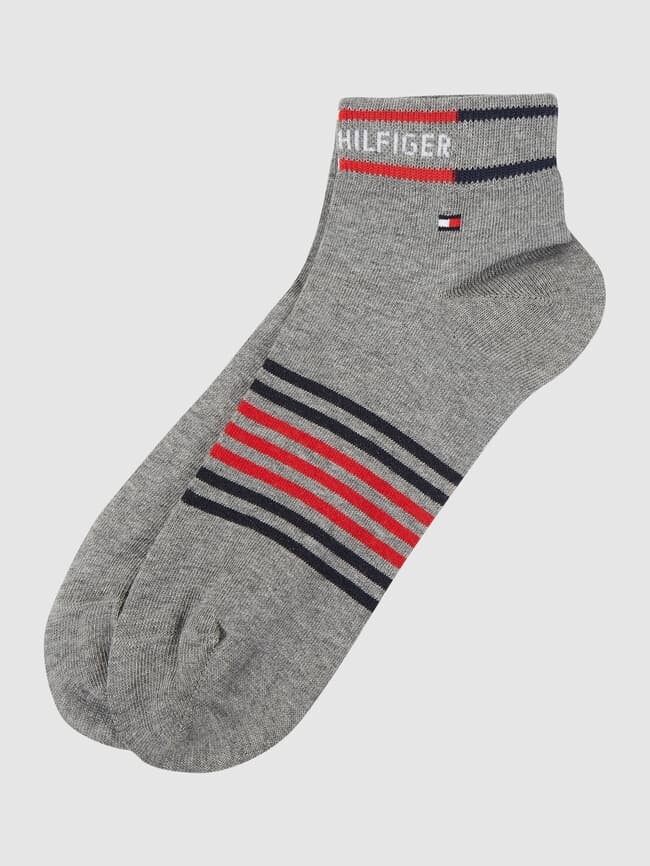 

Носки с принтом этикетки, в упаковке 2 шт Tommy Hilfiger, серый