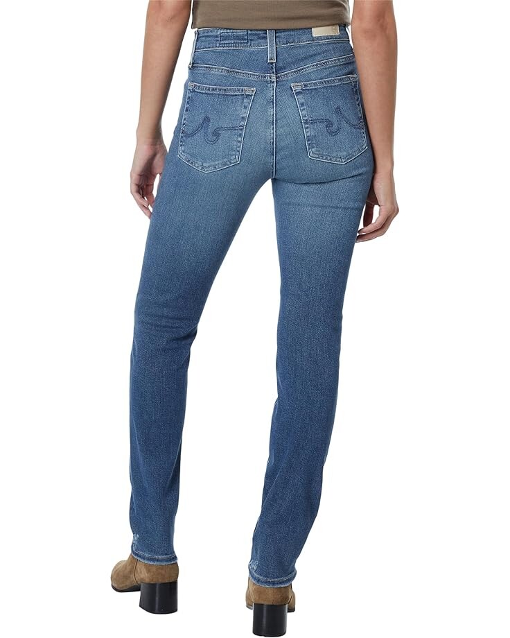 

Джинсы AG Jeans Mari High-Waist Slim Straight Leg Jeans in Park Slope, цвет Park Slope