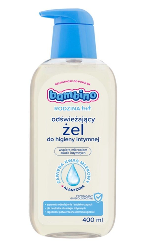

Bambino Rodzina Hiperdeliakatny Odświeżający мытье интимной гигиены, 400 ml